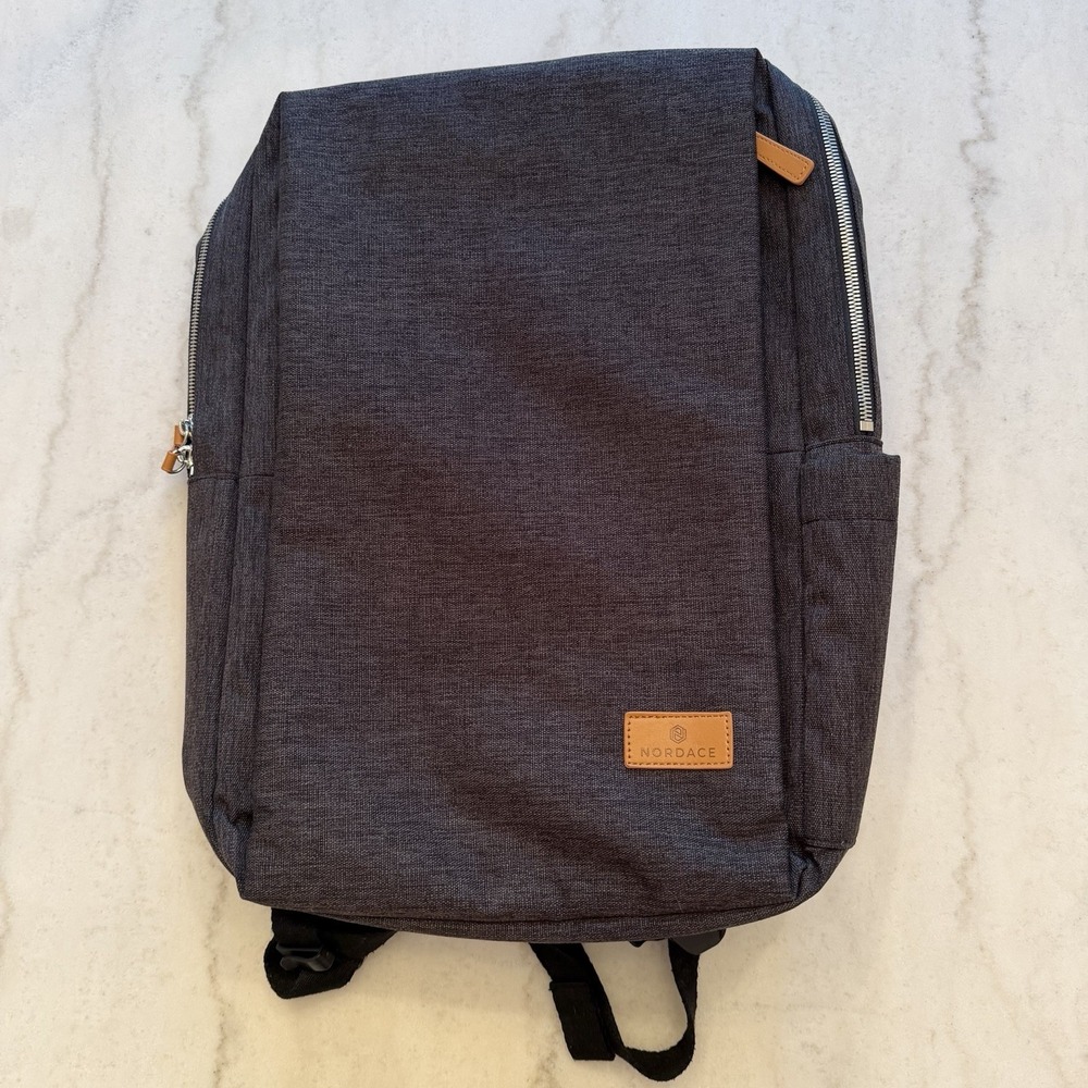 NORDACE Siena Smart Backpack USB Charging Port Laptop Travel Carry On Gray